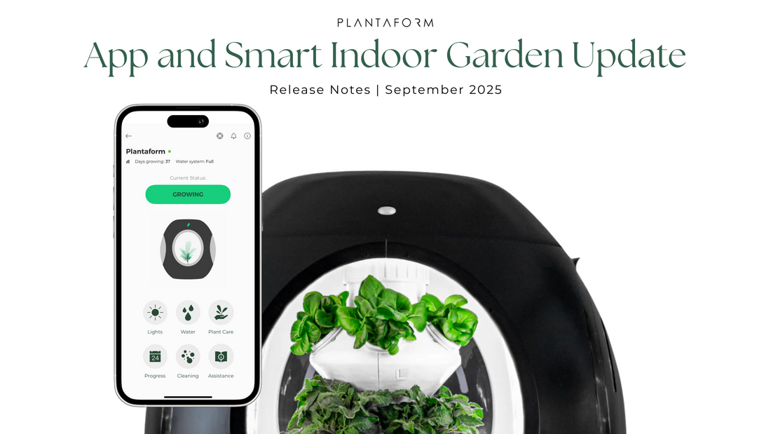 Plantaform App Septembre 2025 Mises à jour !