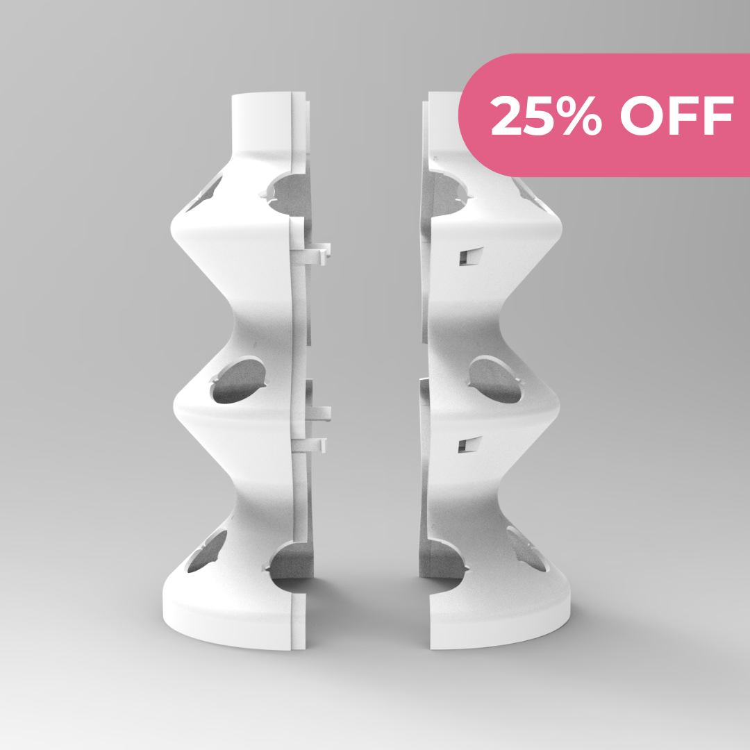 A single green leaf against a white background.